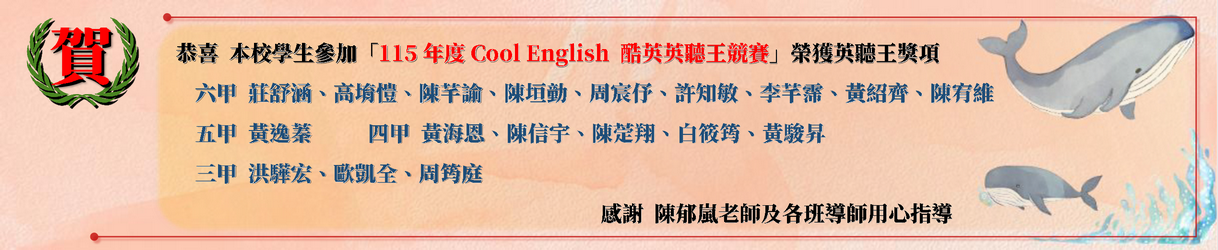 1142CoolEnglish英聽王獲獎人員